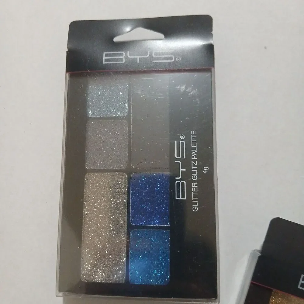 BYS Glitter Eye   Palettes-Azure Blaze Black Steel Razzle Dazzle Set Of 3